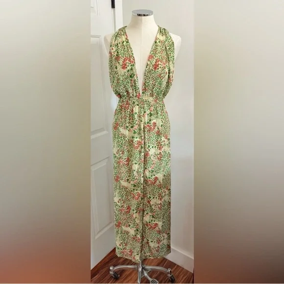 New Anthropologie RAGA Green Halter Dress - Picture 2 of 5